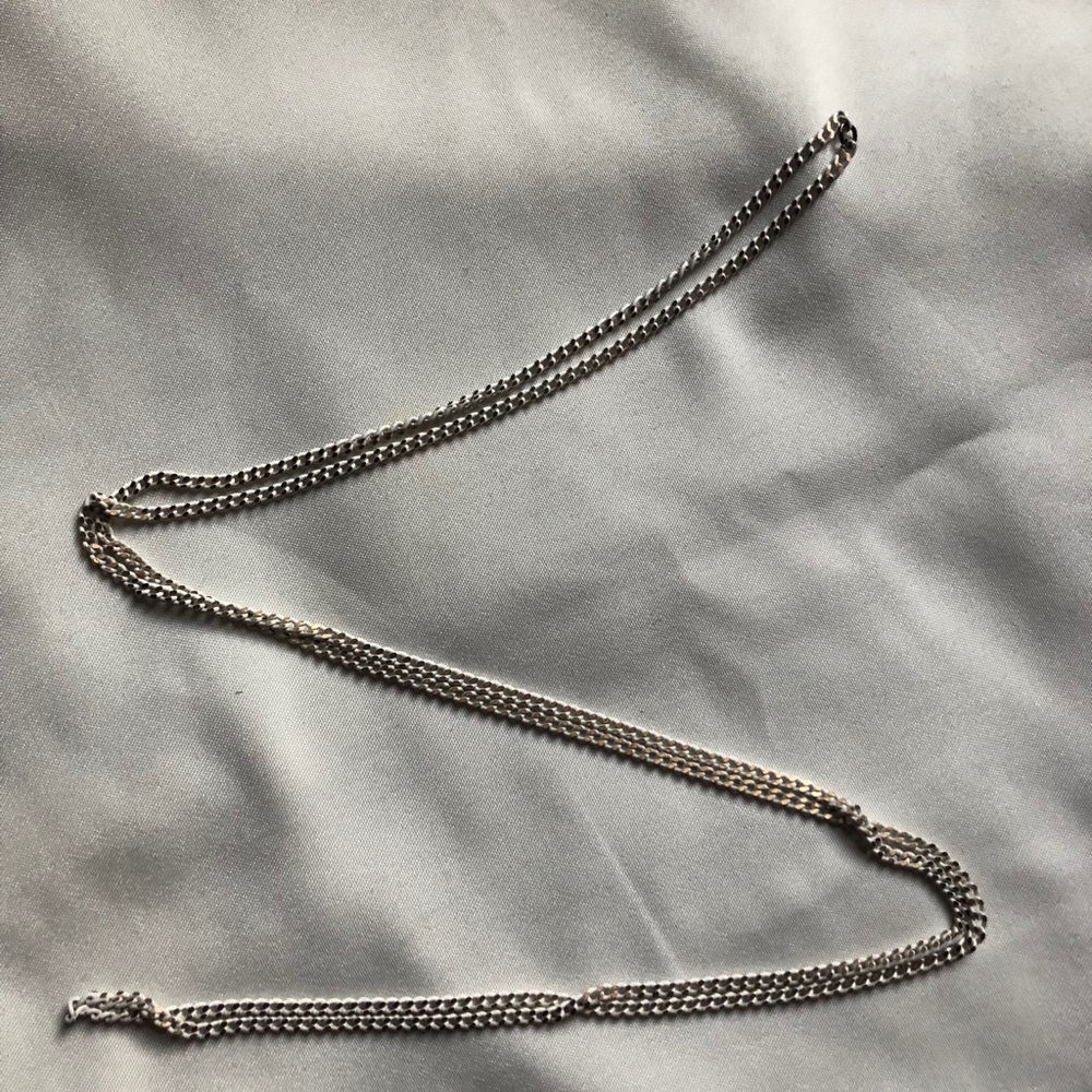 3 for $20/ Long white necklace